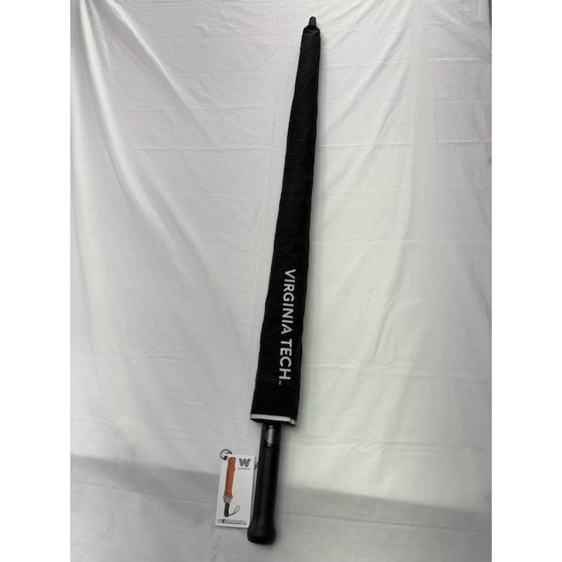 Weatherman Golf Umbrella w/ Cover Heavy Duty VT Logo Camping Beach Black 68"