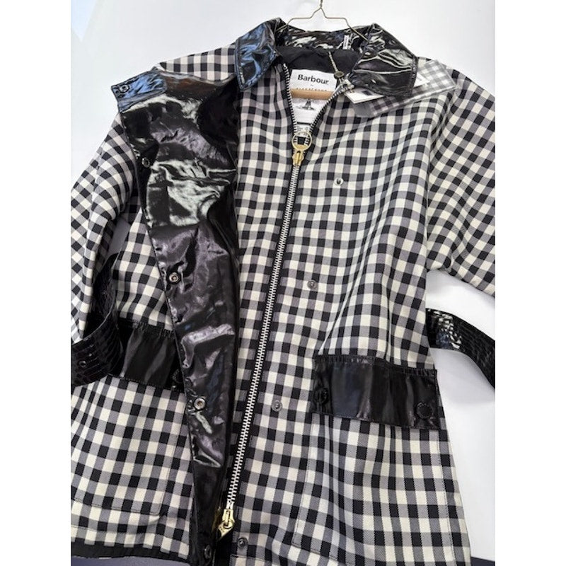 Barbour by ALEXACHUNG Ivy Casual Jacket Northumbria Check Black/White Size 8