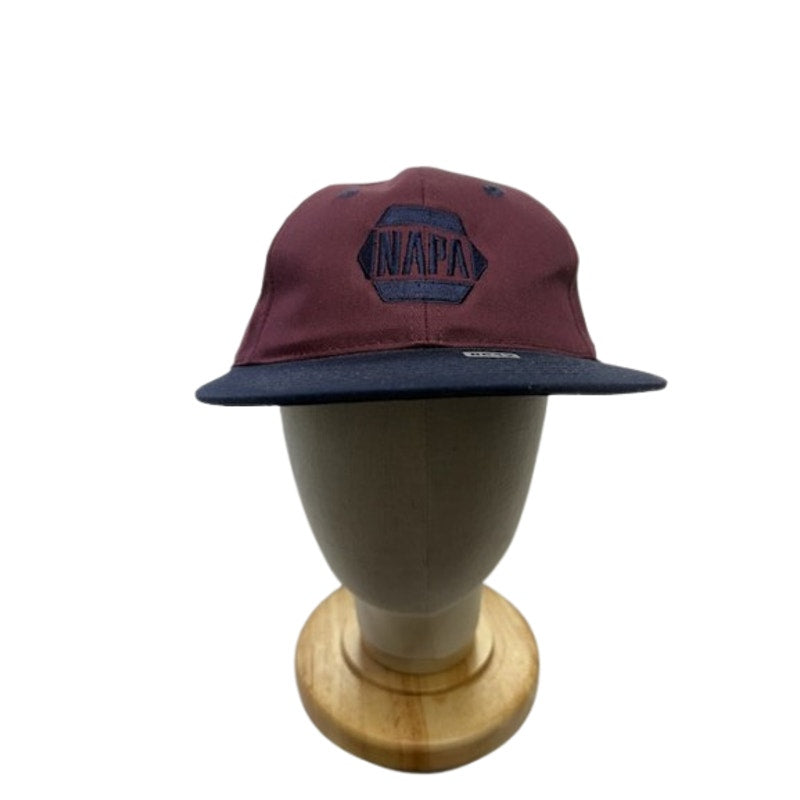 Sportsman NAPA Auto Parts Snapback Hat Cotton Cap Burgundy Navy Adult OSFA