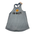 Freeze Fri-Nally Emoji Graphic Tank Top Racerback Light Blue Womens Size XS
