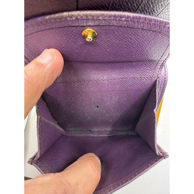 Louis Vuitton Epi Leather Porte Billets Compact Bifold Wallet Yellow Womens
