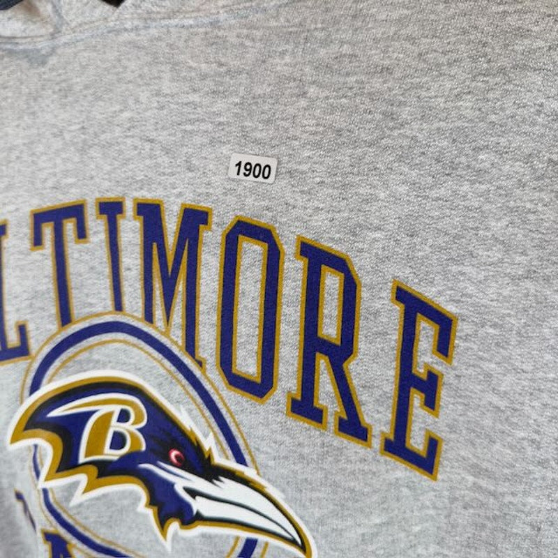Junk Food NFL Baltimore Ravens Established 1996 Hoodie Heather Gray Mens Size 2X