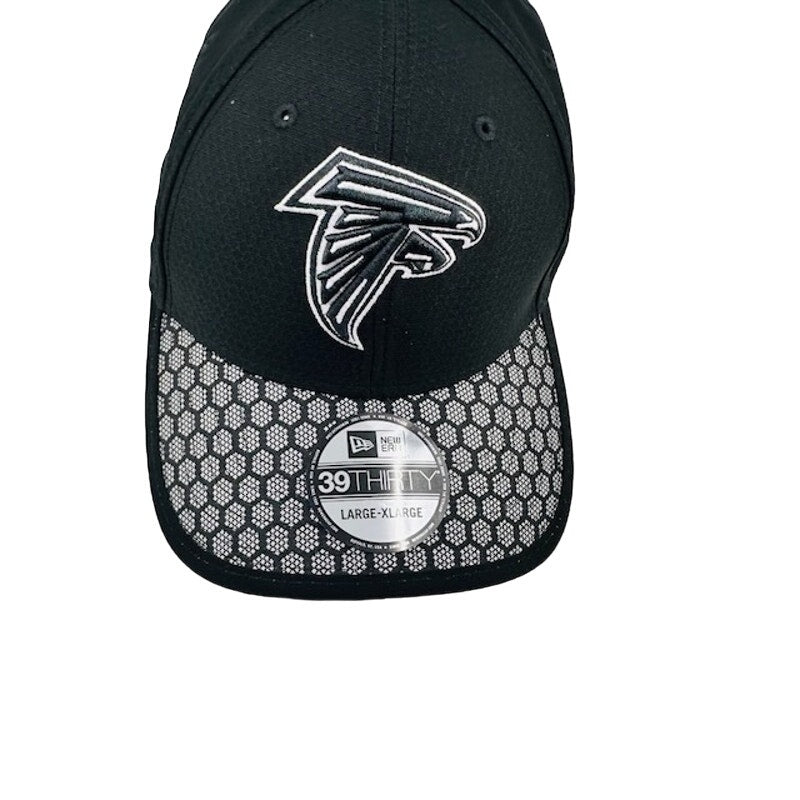 New Era 39Thirty Atlanta Falcons Baseball Cap Honeycomb Black Mens Size L/XL