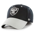 47 Brand Mens Las Vegas Raiders Team Logo Contender OSFA Stretch Fit Black Grey