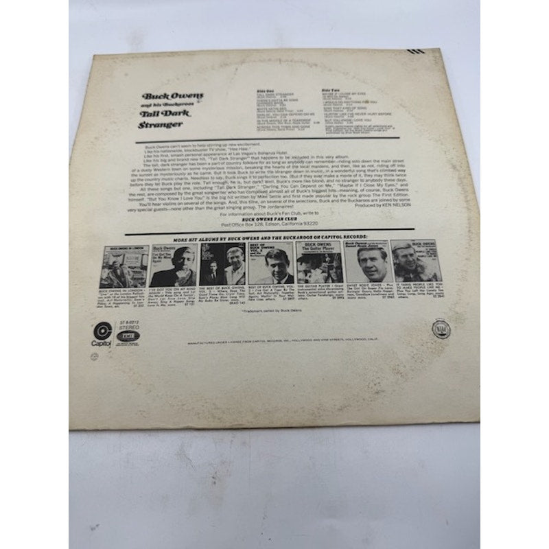 Buck Owens And His Buckaroos – Tall Dark Stranger Vinyl Album Record