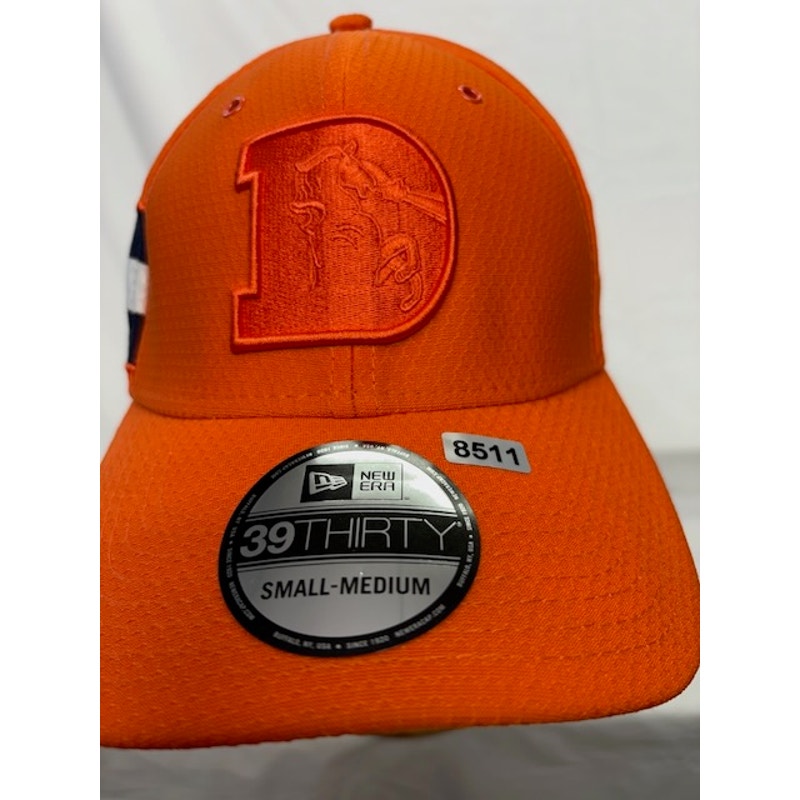 New Era Denver Broncos 39THIRTY Sideline On-Field Cap NFL Orange Unisex S/M
