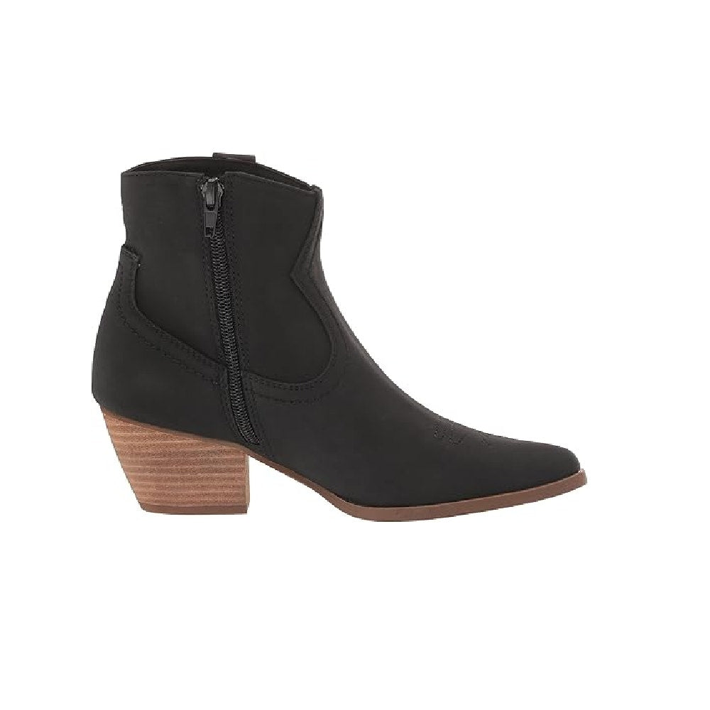 DV by Dolce Vita Pueblo Ankle Boot Almond Toe Side Zip Black Womens Size 9