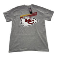 Majestic NFL Kansas City Chiefs T-Shirt Short Sleeve Grey Mens Size Medium