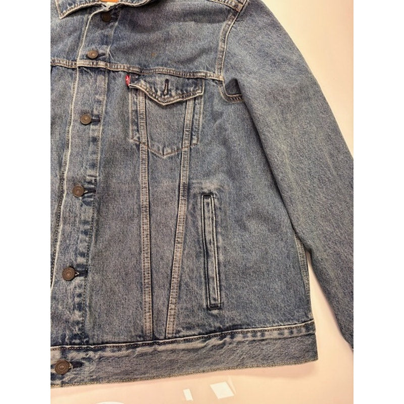 Levi's Skyline Denim Trucker Jacket Button-Up Vintage Fit Blue Womens Size XL