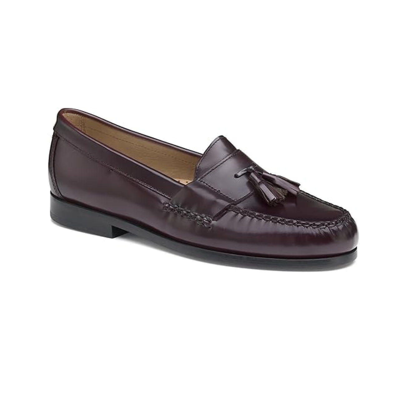 Johnston & Murphy Hayes Tassel Loafer Shoes Leather Burgundy Mens Size 10 M