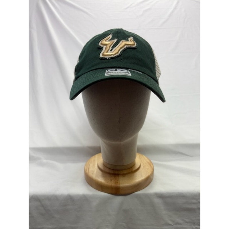 47 Brand South Florida Bulls Closer Stretch Hat NCAA USF Green Unisex S/M