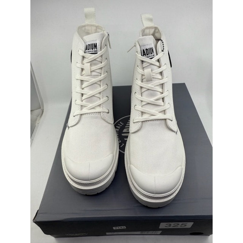 Palladium Pallabase Twill Ankle Boots 96907-116-M Star White Womens Size 10