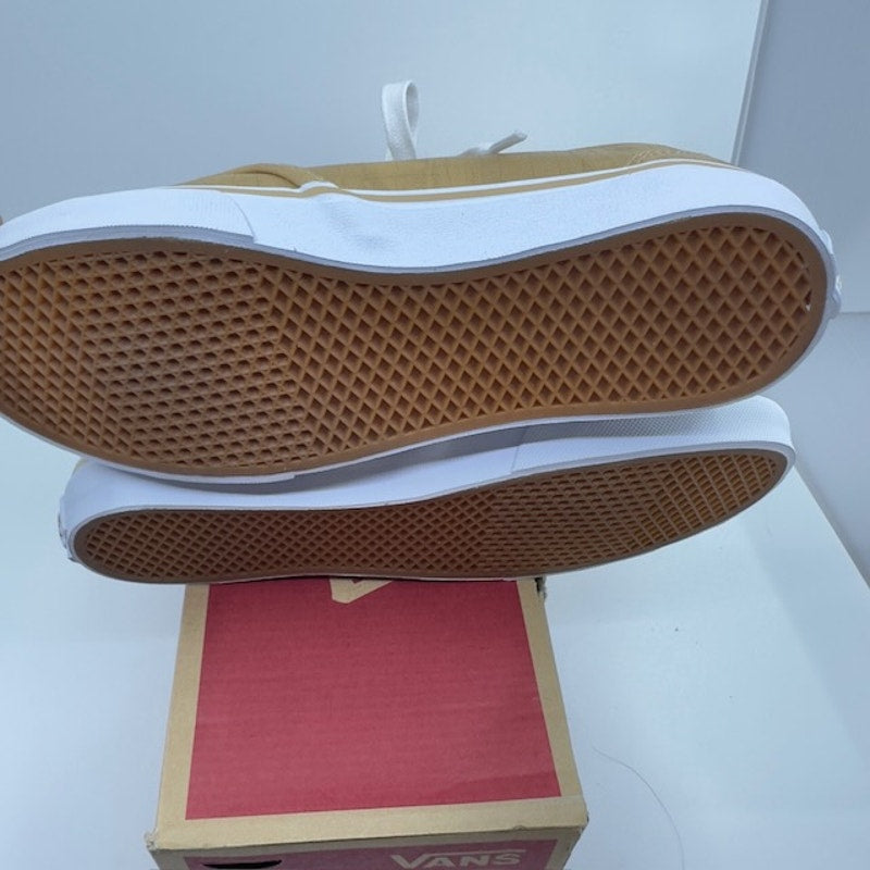 Vans Camden Deluxe Croc Skin Sneakers Low Top Canvas Camel Brown Womens 7.5