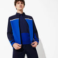 Lacoste Color-Blocked Golf Swing Top Jacket Full-Zip Blue Mens Size 50 - M