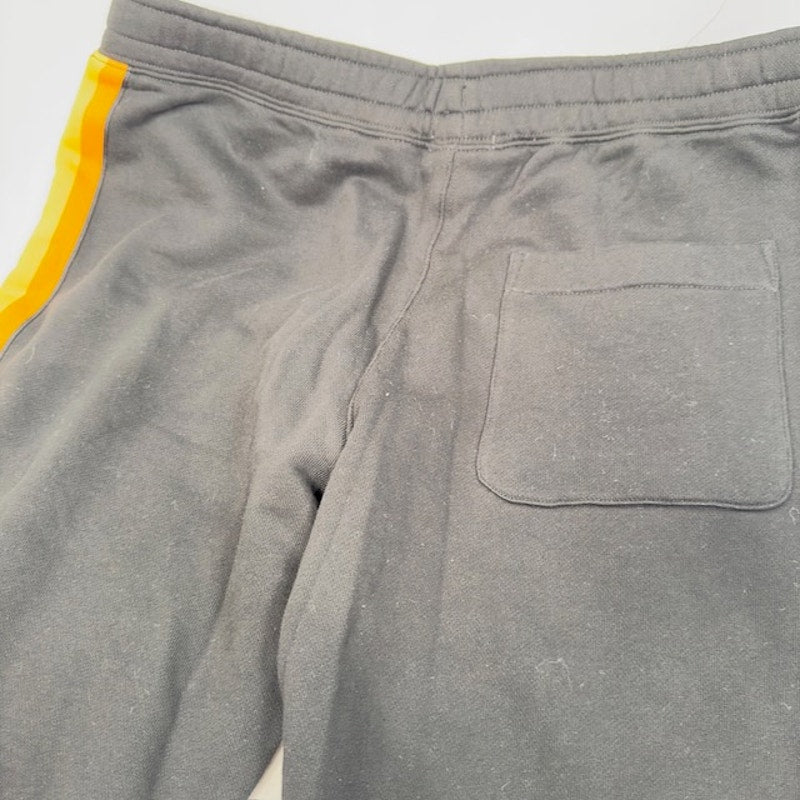 Lacoste Live Soul Train Track Pants Ankle Zip Side Panel Stripe Black Unisex L