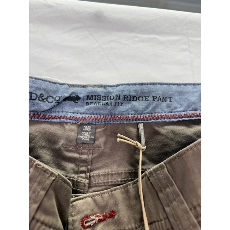 Toad & Co Mission Ridge Pants Mid Rise Regular Fit Dark Chino Mens Sz 38x30