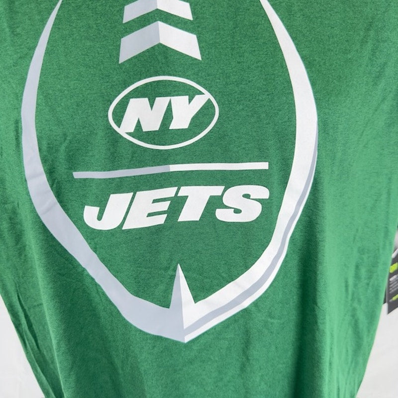 Nike New York Jets Icon Legend T-Shirt Dri Fit Short Sleeves Green Mens Size L