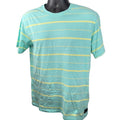 Hurley H2O Dri Harvey Striped Tee Shirt Sweat Wicking Short Sleeve Mens Size S