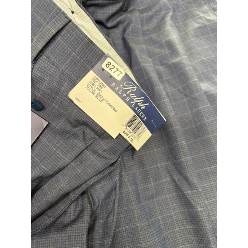Ralph by Ralph Lauren Dress Pants High Rise Tapered Leg Blue Mens Size 40x32