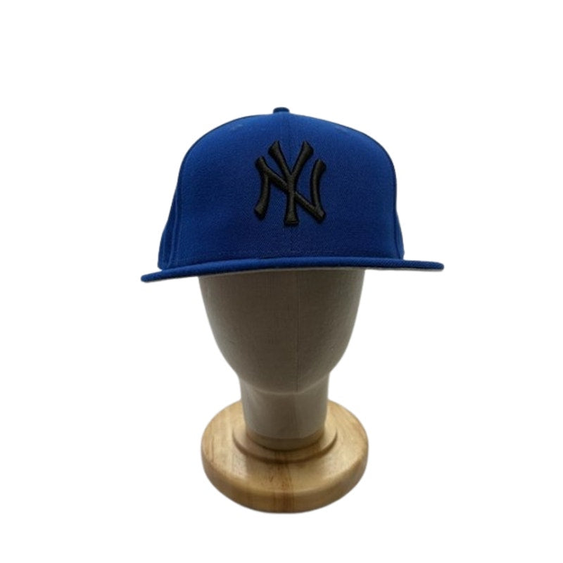 New Era 59FIFTY New York Yankees Fitted Cap Black Logo Blue Mens OSFM