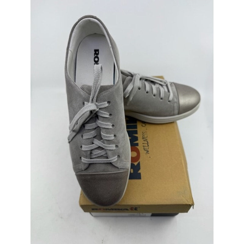 Romika Madera 16 Sneaker Shoes Suede Lace-Up Low Top Grey Womens Size 37