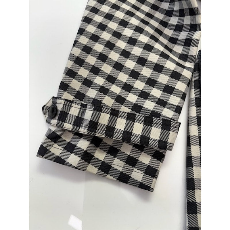 Barbour by ALEXACHUNG Ivy Casual Jacket Northumbria Check Black/White Size 8