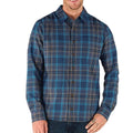 Sherpa Adventure Gear Rudra Shirt Button Down Plaid Neelo Blue Mens Size XXL