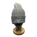 47 Brand Utah Jazz Knit Pom Beanie Cuffed NBA Hat Light Gray Womens OSFM