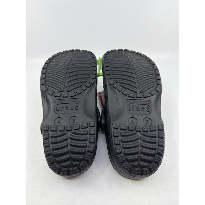 Crocs Classic Clog Sandals Rubber Slip-On Shoes Black Unisex Size M4/W6