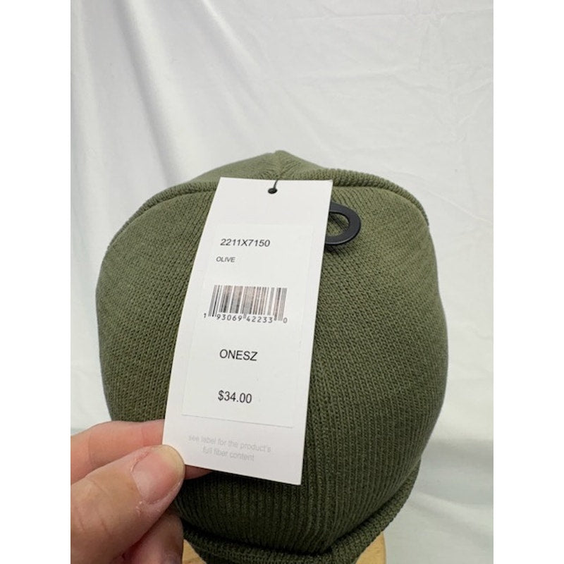 Staple Pigeon STPL Cuffed Knit Beanie Hat Streetwear Olive Green Adult OS