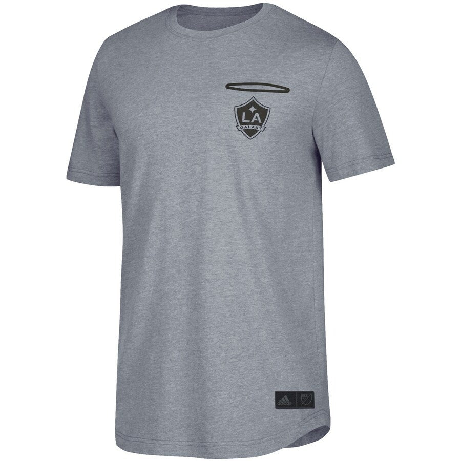 Adidas LA Galaxy Team Engineered Pocket T-Shirt Short Sleeve Gray Mens Size XL