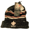 '47 Brand NFL New Orleans Saints Cuff Knit Beanie Striped Gray Black Mens OS