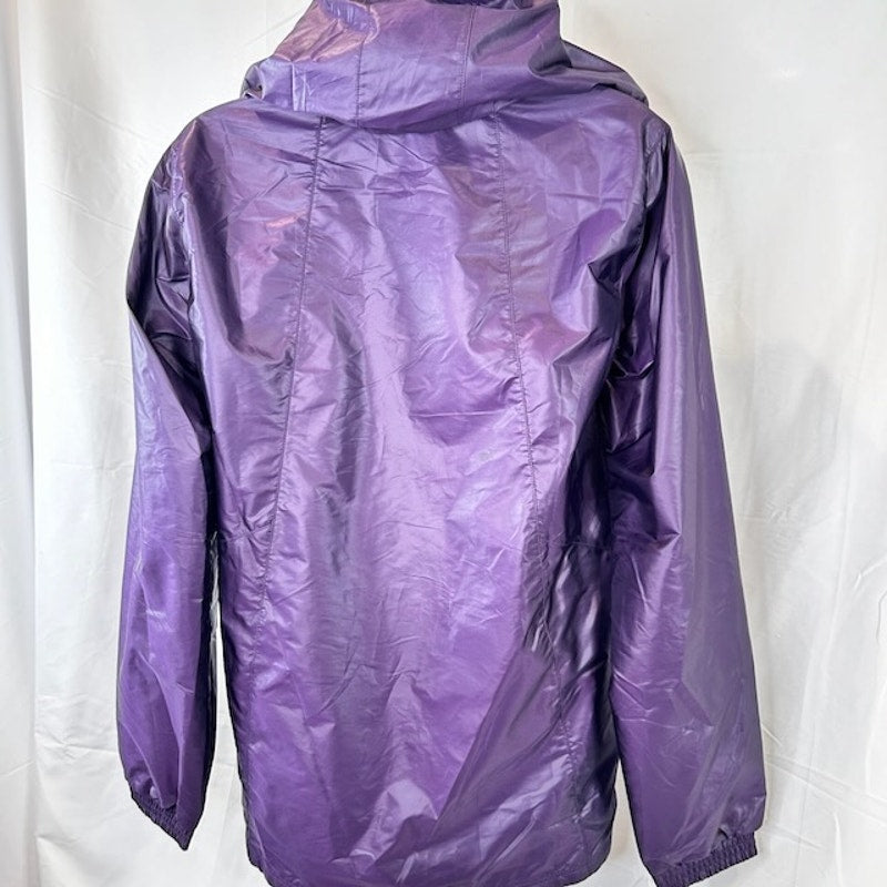 Under Armour Run True Jacket Full Zip Hooded Windbreaker Purple Womens Size S