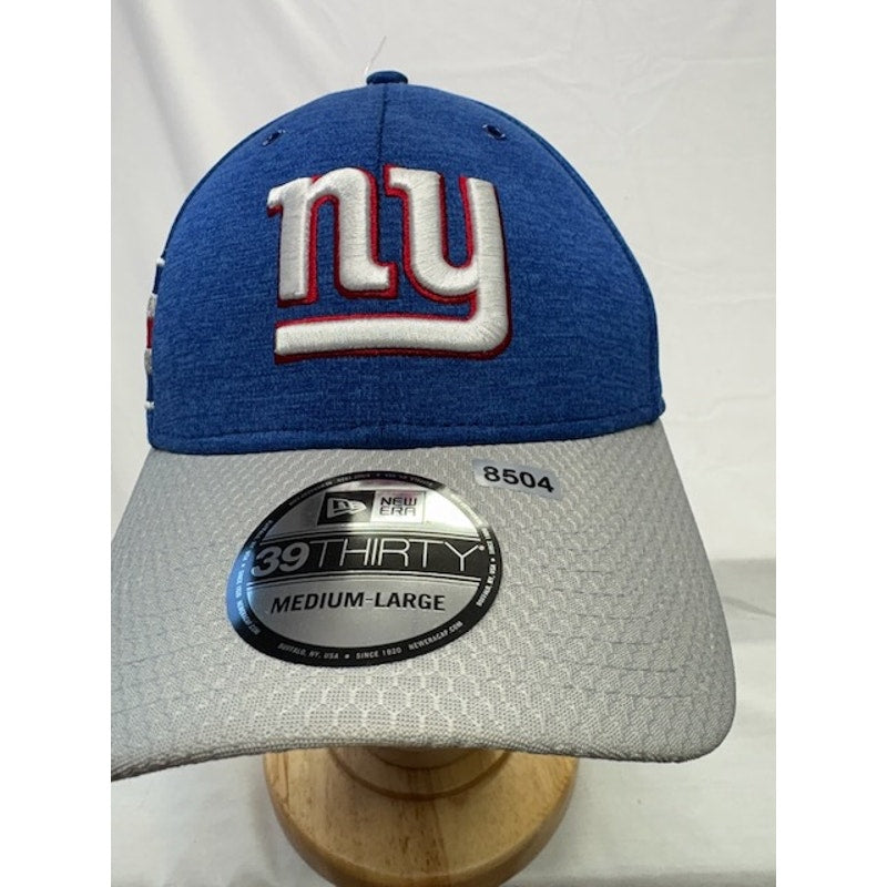 New Era New York Giants 39THIRTY NFL On-Field Sideline Hat Blue Gray M/L