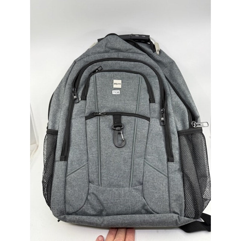 Dejuno Commuter Backpack Checkpoint-Friendly 15.6 Laptop Pocket Heather Grey