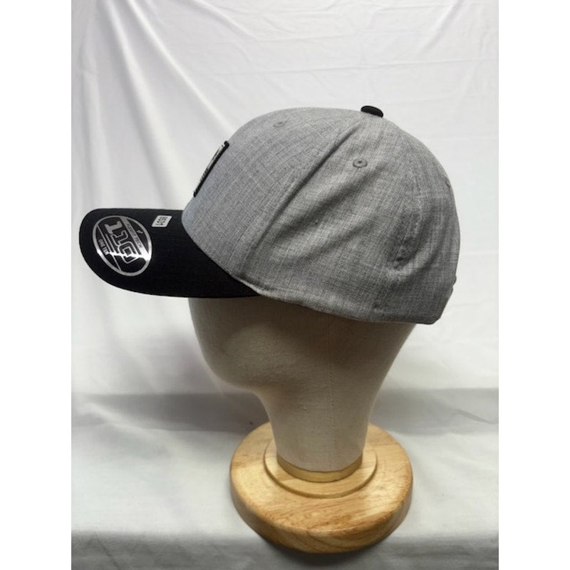 Travis Mathew Flexfit 110 Snapback Hat Palm Patch Gray Black Unisex OSFM