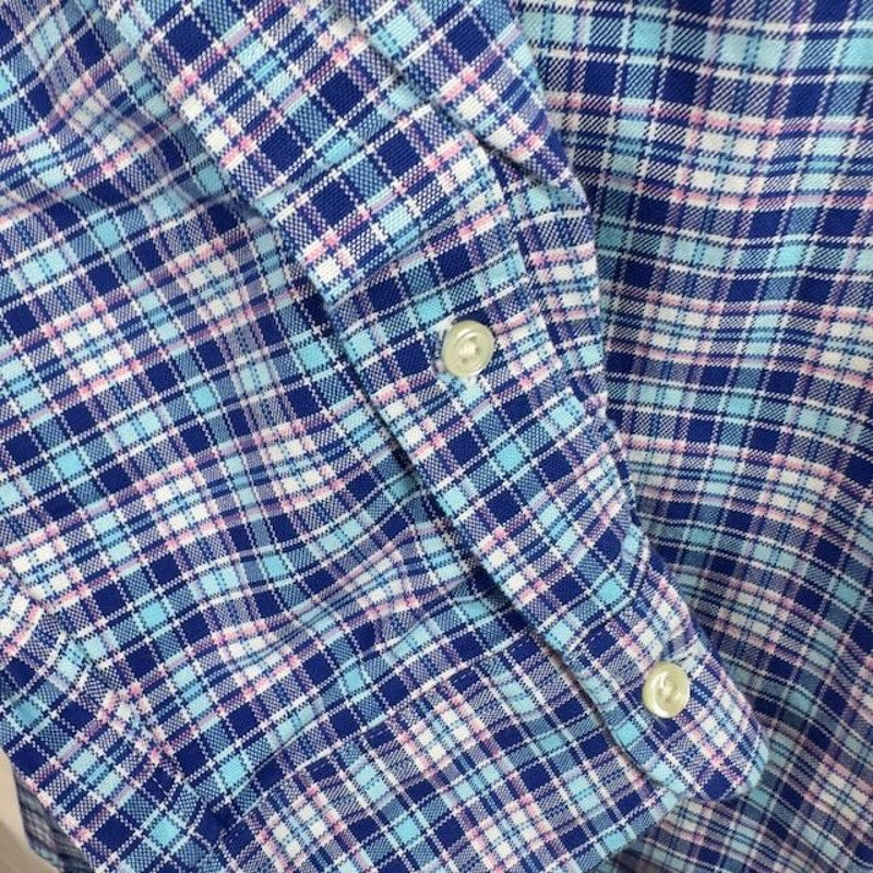 Polo Ralph Lauren Button Down Shirt Long Sleeve Plaided Multicolor Mens Size L