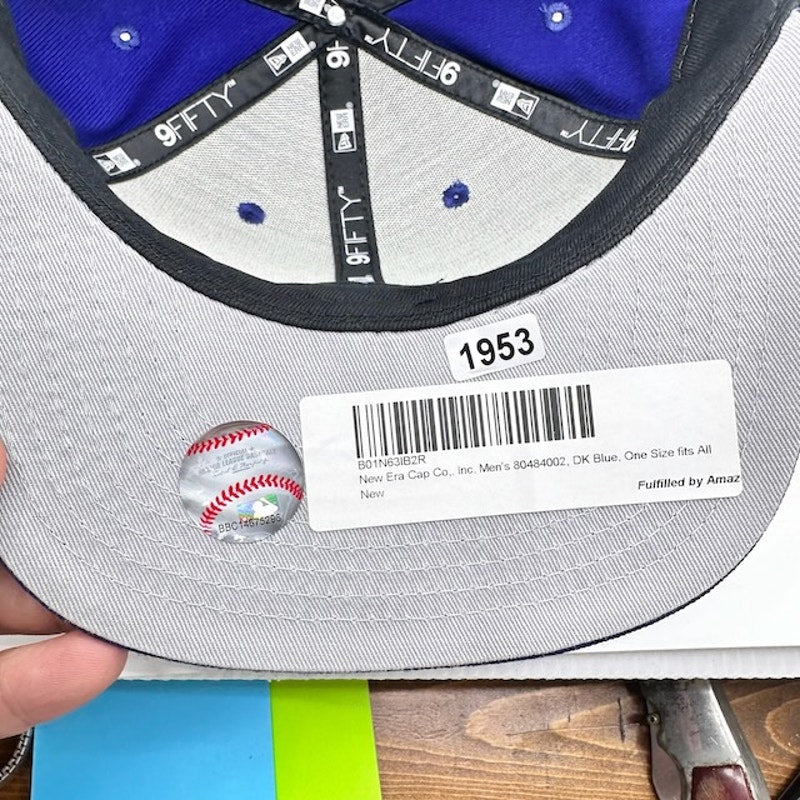 New Era Los Angeles Dodgers Cap Original Fit 9FIFTY Snapback Dark Blue  One Size