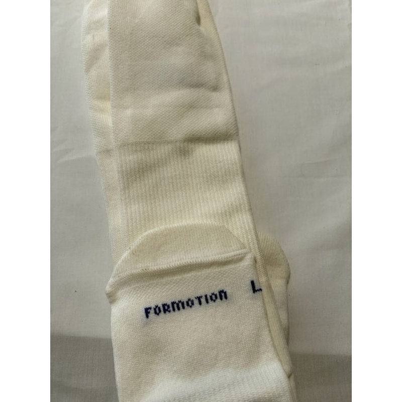 Adidas Formotion Soccer Socks Knee High Stripes White/Blue Size Large 9-13