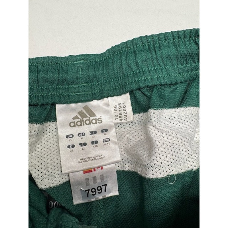 Adidas Multi Sport Athletic Shorts Climacool Elastic Waist Green/White Womens XL