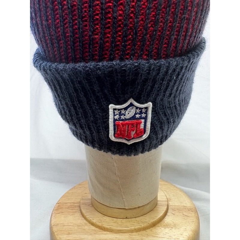 New Era Houston Texans Sport Knit Beanie Cuffed NFL Hat Gray Red Adult OSFM