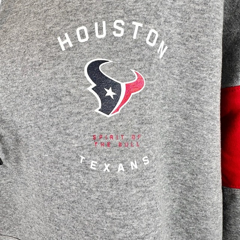 Nike NFL Houston Texans Graphic Hoodie Sweatshirt Long Sleeve Gray Womens XL