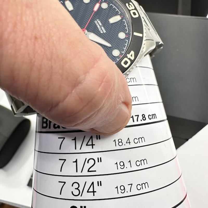 Blacklist Divematic Black Widow Watch Silver Stainless Steel Black Dial OS