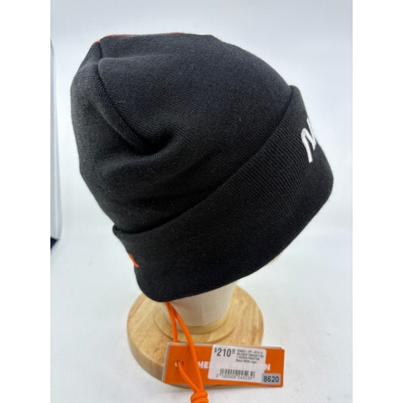 Heron Preston NASA Logo Knit Beanie Hat Wool Blend Black Unisex One Size