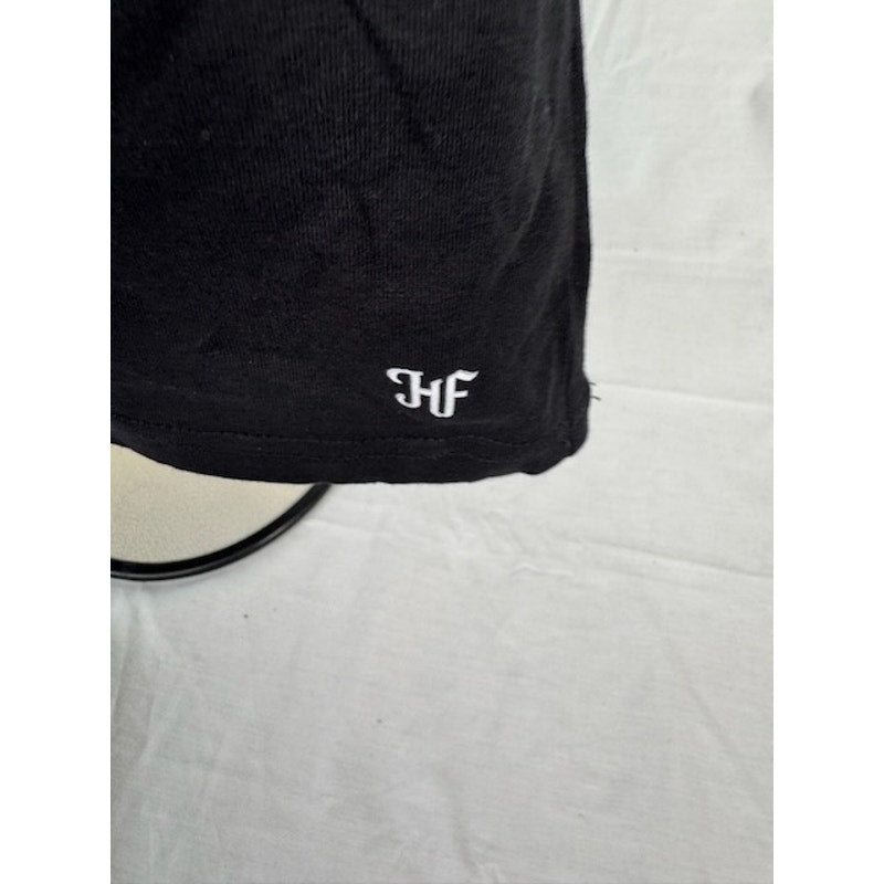 Hickey Freeman New York T-Shirt Short Sleeves Crew Neck Black Mens Medium