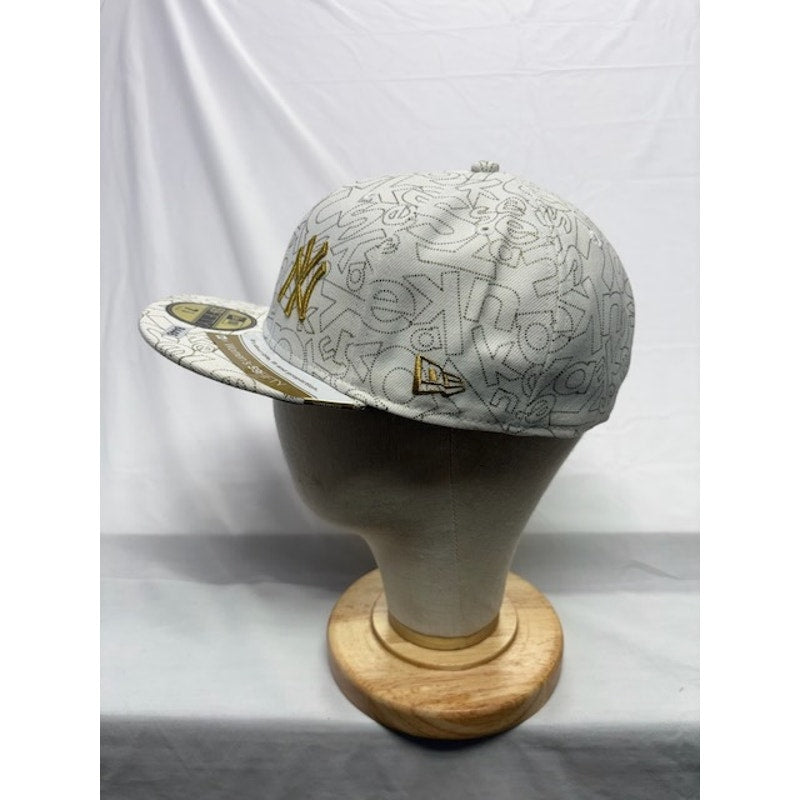 New Era New York Yankees 59FIFTY Graffiti Pattern Flat Brim White Unisex 7 1/4