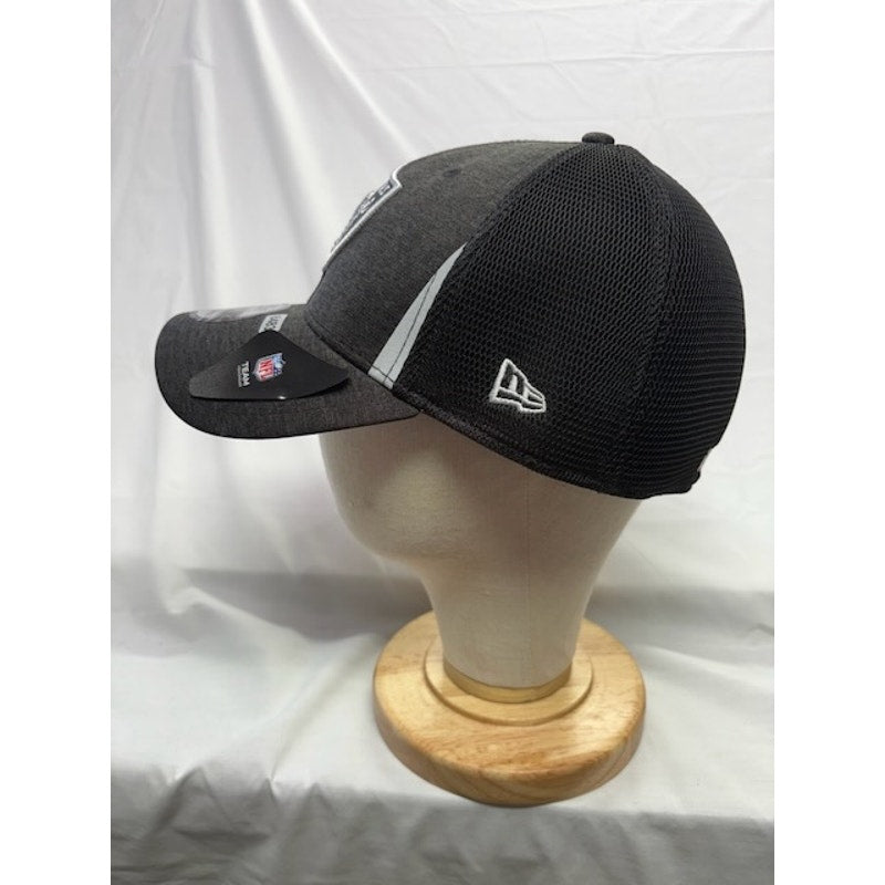 New Era Las Vegas Raiders 39THIRTY Flex Fit Hat NFL Team Cap Gray Mens L/XL