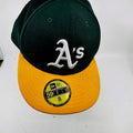 New Era Oakland Athletics 59Fifty Cap Fitted Green Yellow Mens One Size