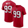 Nike Houston Texans J.J. Watt #99 T-Shirt Short Sleeve Dri Fit Red Mens L
