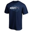 Majestic NFL New England Patriots Iconic Geo Drift T-Shirt Navy Blue Mens XL